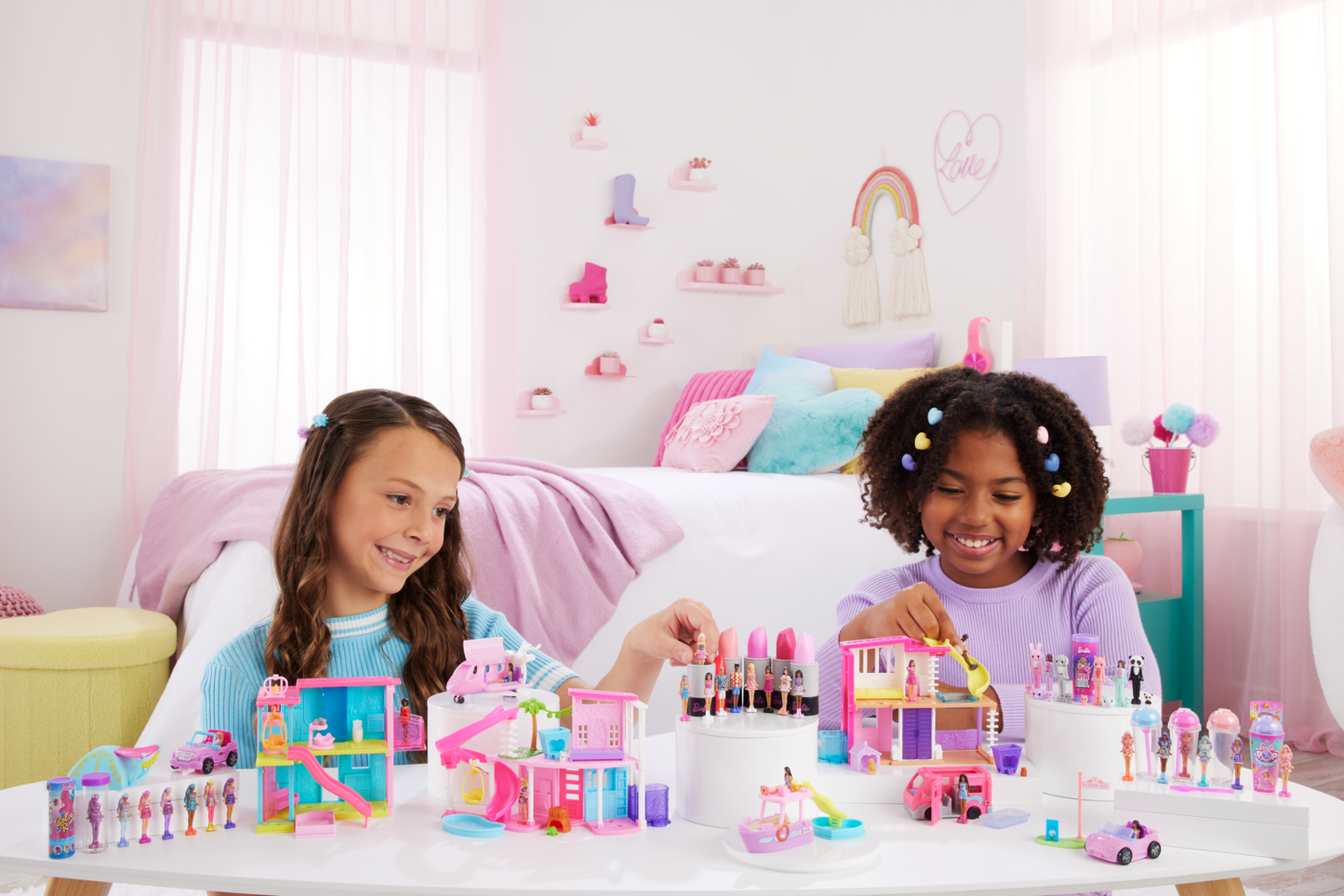 Barbie-Avion de Rêve Mini-Barbieland-Coffret Avec Avion et Poupée