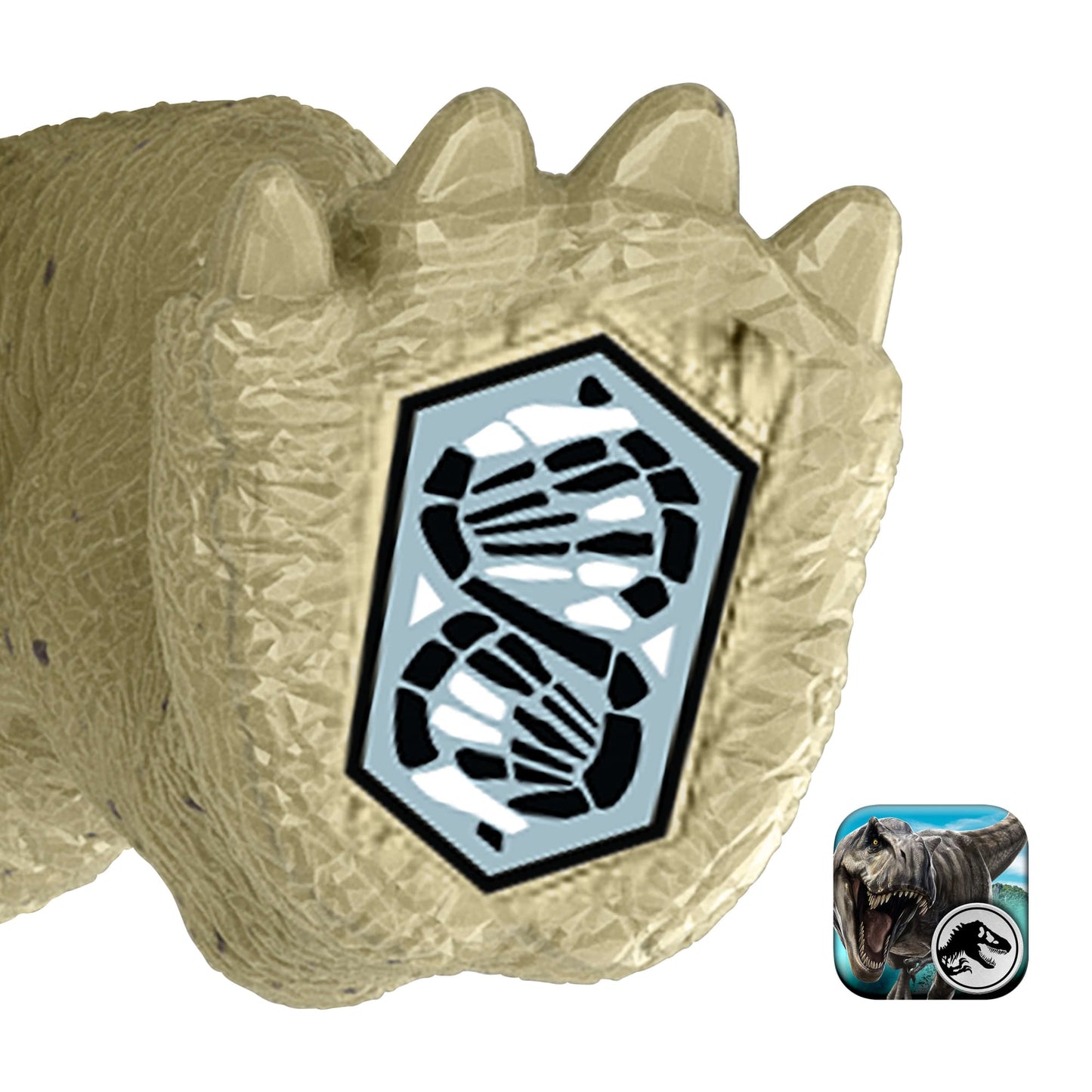Jurassic World Rebirth Frenzy Pack Edmontonia Dinosaur Figure, Authentic Toy, Digital Play