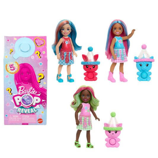 Barbie Chelsea Pop Reveal Shakes Series Doll With Scent & Color Change
